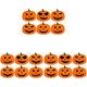 thumbnail image 1 of Posavasos Calabaza Fieltro para Halloween Manteles Individuales Antideslizantes Casera Color Naranja 6 Uds., 1 of 4