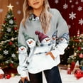 thumbnail image 2 of Lorytime Christmas Sweaters for Kids Boys Girl Snowman Fleece Hoodies Long Sleeve Pullover with Pocket Soft Tops, 2 of 5