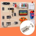 thumbnail image 1 of Tablero sensorial Montessori, juguete de Metal, rompecabezas multiusos, accesorios de bricolaje, ocupado Estilo A Yotijar Material de tablero ocupado, 1 of 10