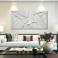 thumbnail image 2 of HFDF Leaf Art Wall Decor for Living Room White Abstract Pictures Wall Art for Bedroom Modern Home Office Wall Decor 14x11inch Framed, 2 of 6
