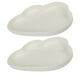 thumbnail image 1 of 2PCS Nube Forma Snack Dish Candy Fruit Plate Dry Food Plate Bowl Plato de plástico para el hogar (Blanco), 1 of 6