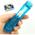 thumbnail image 1 of Portable Binder Clip Stapler - Includes 50 Reusable Clips, Desktop Handheld Papers Clip Dispenser, Binding Office Supplies, Paper Clamps Document (Blue), 1 of 6
