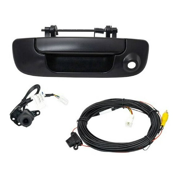 Tailgate Handle with Park Assist Camera - Black - Compatible with 2003 - 2009 Dodge Ram 2500 2004 2005 2006 2007 2008