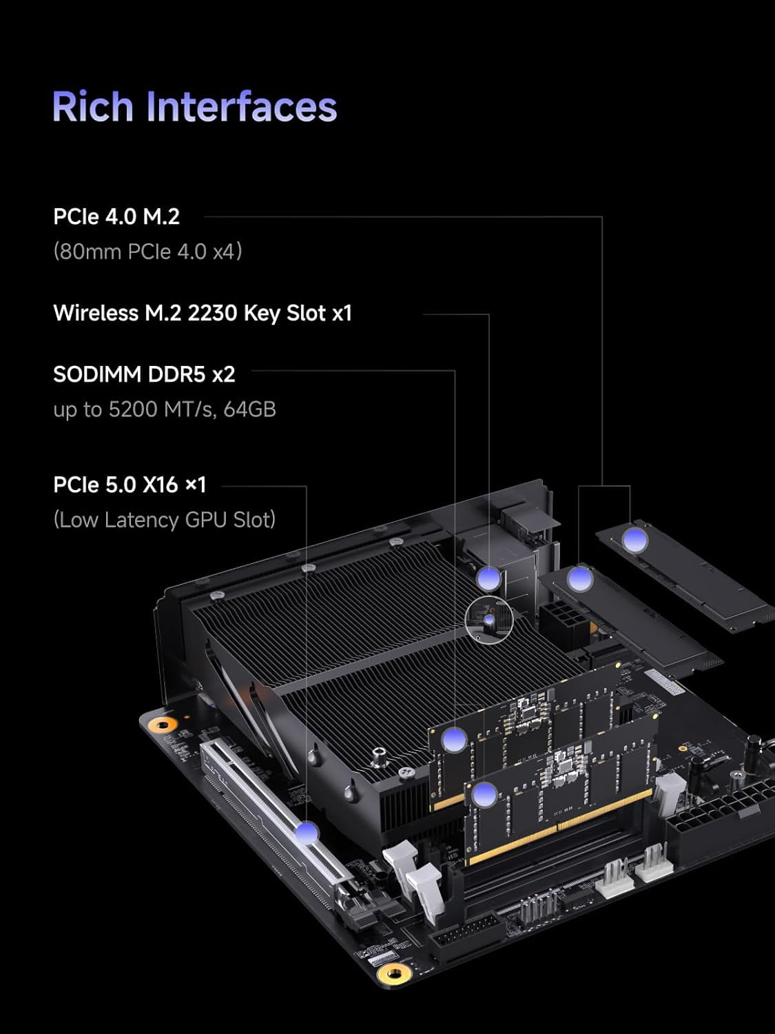 MINISFORUM 795S7 Mini Gaming PC AMD Ryzen9 7945HX Processor Barebone Computer Radeon 610M Graphics