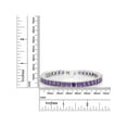 thumbnail image 3 of Gem Stone King Princess Cut Cubic Zirconia Classic Tennis Bracelet for Women (15.00 Cttw, 4MM CZ, Size 7 inch), 3 of 3