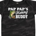 thumbnail image 4 of Inktastic Pap Pap's Fishing Buddy with White Text Boys Baby Bodysuit, 4 of 5