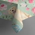 thumbnail image 5 of Labrador Dog and Flower Floral Square Tablecloth,Waterproof Square Table Cover,Wipeable Spillproof Washable Table Cover for Home Kitchen Party Decor 42"X42"(107x107cm), 5 of 6
