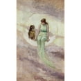 thumbnail image 2 of Frederick Stuart Church 10x14 Black Ornate Wood Framed Double Matted Museum Art Print Titled: The Witch's Daughter (1881), 2 of 5