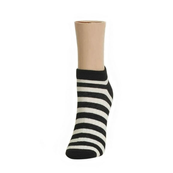 MeMoi Color Striped Low-Cut Women's Anklet Socks - Womens - Female, One Size, Deep Cobalt