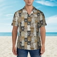 thumbnail image 6 of Picia Cartoon Bear Gentle Cotton Regular Fit Short Sleeve Casual Hawaiian Shirt for Men-XX-Large, 6 of 9