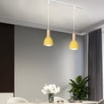 thumbnail image 7 of Kiven H-Type Track Lighting, 3-Light Modern Halo Track Pendant Light with Iron Shade, Track Light Pedant with 39.4" Cord for Bedroom Kitchen Island Home Lighting, 7 of 7