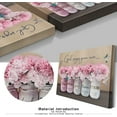 thumbnail image 3 of Inspirational Canvas Wall Art Encouraging Bible Verses On Cute Marson Jars With Hummingbird God Says You Are For Home Office Apartment Room Decor Flowers Wall Decoration 12x16 Inch (Pink), 3 of 6