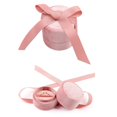 thumbnail image 4 of Round Velvet Jewelry Box Womens Pendant Display Storage Gift Box Holder Pink, 4 of 7