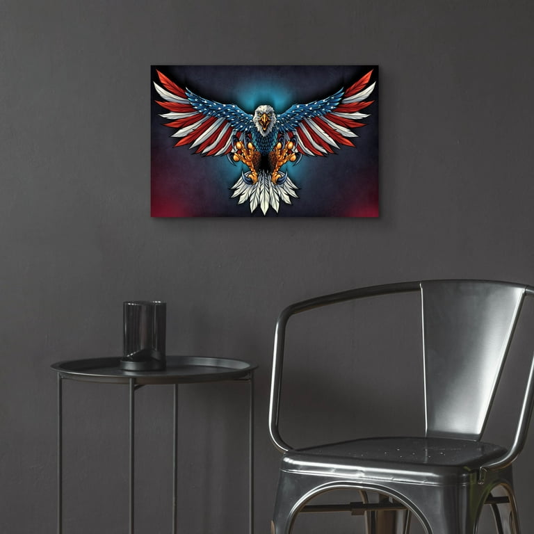 Eagle And Flag by Flyland Designs