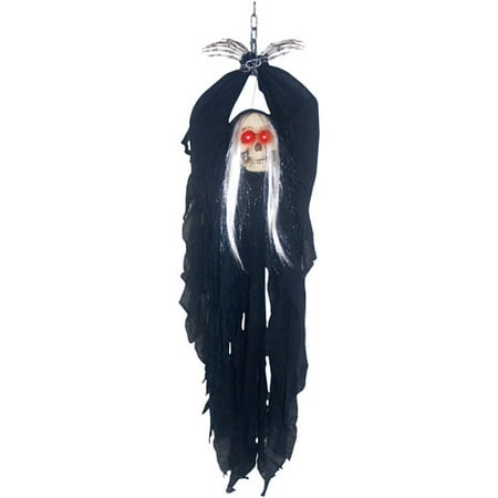 5'5" Light-up Hanging Reaper In Chains Halloween Decoration