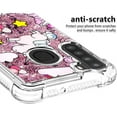 thumbnail image 4 of Compatible with Samsung Galaxy A21 Case Liquid Glitter Cute Stylish Slim TPU Silicone Quicksand Sparkle Shockproof Protective case for Women Girls Case for Samsung Galaxy A21 Pink Horse YB, 4 of 12