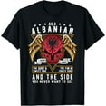 thumbnail image 2 of Albanian Shirt Albania Flag Skull Albanian Roots Heritage T-Shirt, 2 of 3