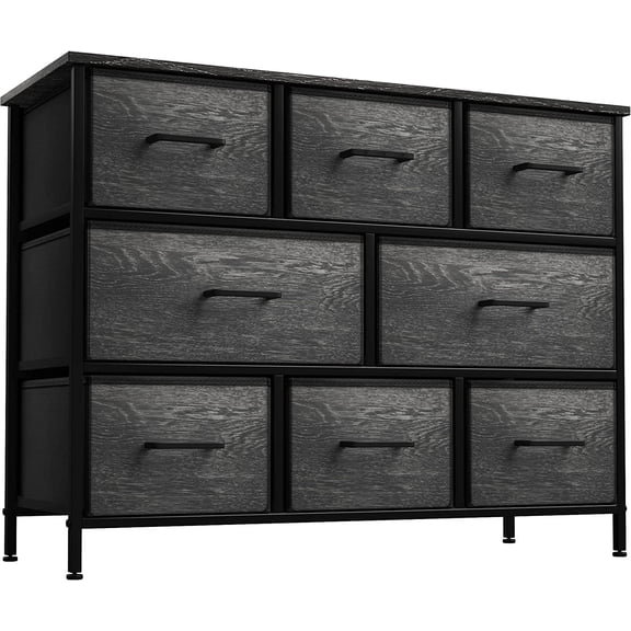 Sorbus Dresser with Fabric Drawers - Wide Chest of Drawers - Great for Bedroom and Living Room Organizing - Collapsible Drawers & Portable TV Stand