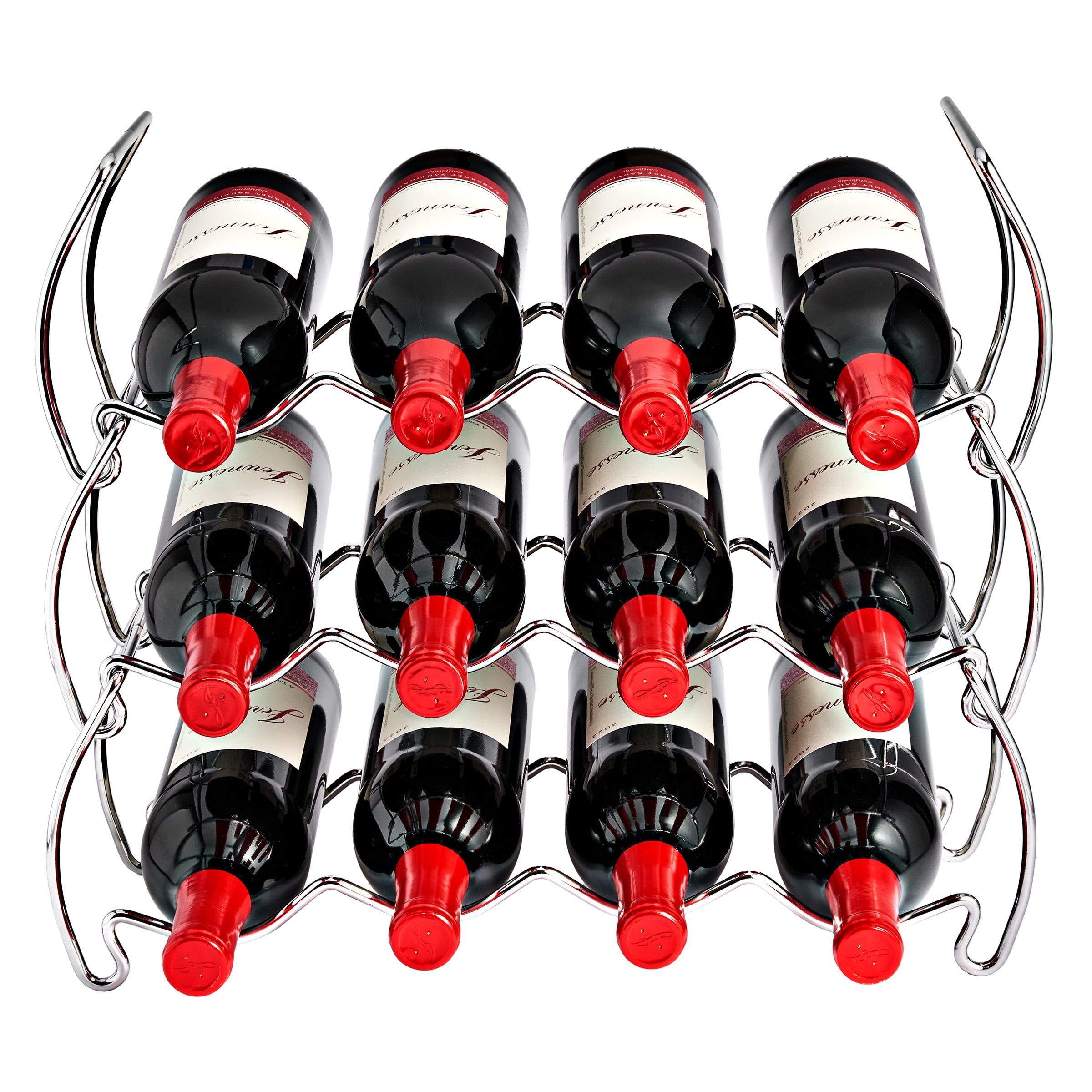 Sorbus Metal Wine Racks Countertop - 3 Tier Stackable Wine Rack - Thumbnail 3