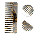 thumbnail image 3 of Unique Bargains 1 Pc Sixteen-tooth Rectangular Hair Comb Tortoiseshell Color Acetate Sheet, 3 of 6