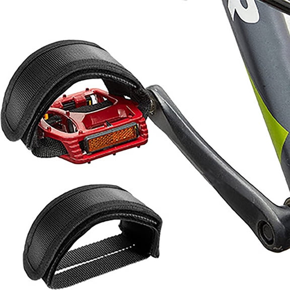 6/4/3/2/1Pc Bike Pedal Strap Toe Clips Straps Tape Adjustable Anti-Slip Double Adhesive Bicycle Feet Straps