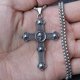 thumbnail image 1 of New Accessories Titanium Steel Cross-Shaped Pendant Personality Retro Necklace Trendy Men Stainless Steel Cross Shelf Necklace Pendant, 1 of 5
