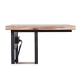 thumbnail image 4 of Contemporary Home Living 24.5" Natural Brown and Black C Shaped Rectangular Accent End Table with, 4 of 4