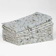 thumbnail image 2 of Vargottam Designer Cotton Canvas Napkins - Set of 12, 20-Inch, Blue Stripe Print, Durable & Absorbent Cloth Napkins for Dining, Parties, and Home Decor - Machine Washable, 2 of 7
