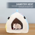 thumbnail image 4 of HOOWIFFY Strawberry Pattern Soft Cotton Pet Nest Bed for Hamsters and Small Pets Cozy Comfortable Sleeping, 4 of 8