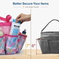 thumbnail image 5 of Shower Caddy Portable - Mesh Shower Bag Basket Tote for College Dorm Room Essentials Bathroom Gym Camp Quick Dry for Women Men with S Hook, Pink Flamingo, 5 of 7