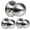 Ball - Dummy Knob, variant on Ilyapa Passage Door Knob for Hall/Closet - Colonial, Satin Nickel Interior Keyless Non Locking Round Handle, Satin Nickel Round Knob, 10 Pack