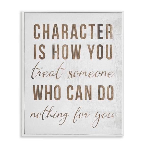 Stupell Industries Shabby Chic How You Treat Someone Inspirational White Framed Giclee Art, 16 x 20, by Lil' Rue