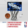 thumbnail image 2 of Franklin Sports NBA Dallas Mavericks Over the Door Basketball Hoop - Kids Indoor Basketball Hoop with Mini Basketball - NBA Fan Shop Mini Hoop for Bedroom + Office - Over the Door Mini Hoop Set, 2 of 13