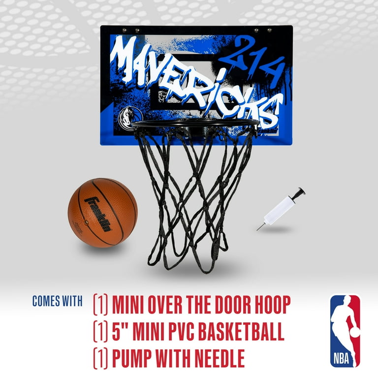 Franklin Sports NBA Dallas Mavericks Over the Door Basketball Hoop - Main Image