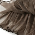 thumbnail image 3 of SWSMCLT Women's Pleated Tulle Skirt Calf Length Tulle Fall Spring Flowy Skirt A Line Summer Layered Elegant Khaki Small-Large, 3 of 4