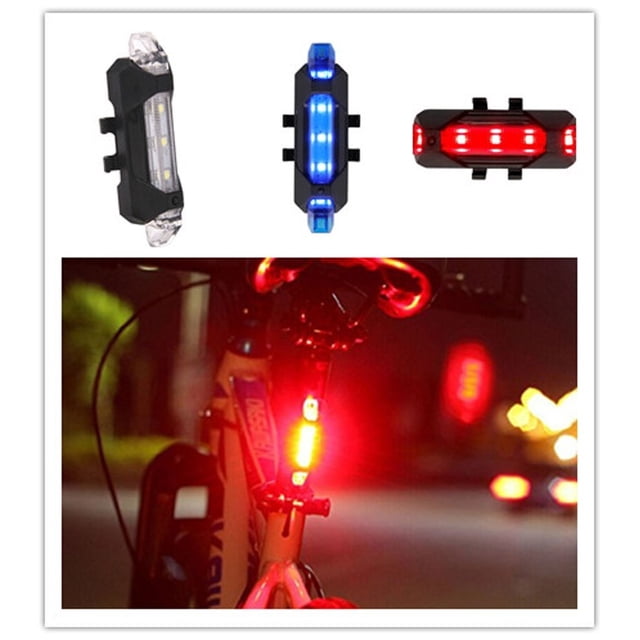 4 Mode Bicycle Taillight LED Mountain Bike Warning Light Waterproof And Moisture-Proof USB Charge