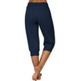thumbnail image 5 of Womens Capri Loose Drawstring Short Pants Lounge Joggers Pants, 5 of 5