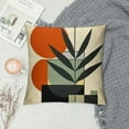thumbnail image 2 of RUIYC  Boho Abstract Sunset Plant Olive Leaves Decorative Throw Pillow Covers  Bohemian Geometry Line Pillowcase Decoration, Minimalist Modern Art Aesthetic Cushion Case Home Decor, 2 of 5