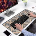 thumbnail image 2 of Long Mouse Pads for Desk,Blue Geometric Diamond Triangle Pattern Desk Mats on Top Of Desks, Desk Mouse Pad Extra Large with 3mm Non-Slip Base and Stitched Edge for Gaming,Office,Work,Home 31.5"x15.7", 2 of 6