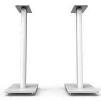 Kanto 26" Tall Bookshelf Powered Technology Speaker Stands Integrated Cable Management, White