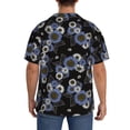 thumbnail image 5 of Fotbe Sunflowers print Short Sleeve Button Down Shirts for Men Casual Summer Beach Wrinkle Free Shirt-XX-Large, 5 of 7