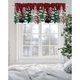thumbnail image 5 of Merry Christmas Tree Kitchen Valances for Windows Red Black Buffalo Plaid Trees Snowflake Valance Curtains&nbsp; for Kitchen /Living Room/Bedroom/ Bathroom Decor, 42"x12 " ,Rod Pocket 1 Panel,, 5 of 7