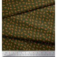 thumbnail image 2 of Soimoi Poly Georgette Fabric French Horn Musical Instrument Print Fabric by The Yard 42 Inch Wide, 2 of 3