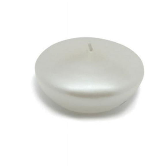 3 in. Pearl White Floating Candles -12pc-Box