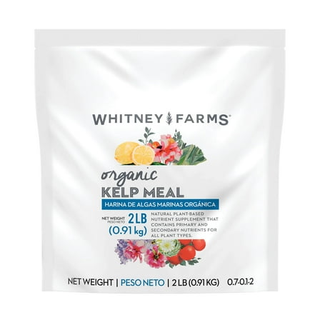 Whitney Farms Organic Kelp Meal, Plant Food for All Plant Types, 2 lbs.