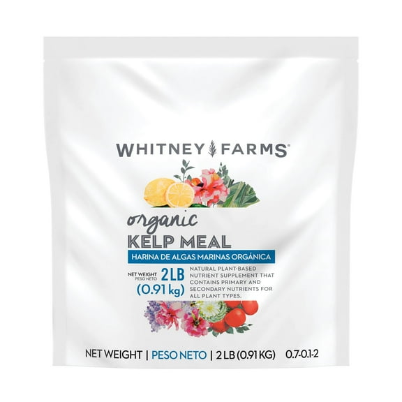 Whitney Farms Organic Kelp Meal, Plant Food for All Plant Types, 2 lbs.