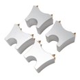thumbnail image 4 of Support de Pointe de Câble Hi-Fi Absorbant les Chocs Réglable en Alliage d'Aluminium, Support de Plateau de Fil Hi-Fi pour Haut-Parleur, Lecteur CD DVD, 4 Pcs, Argent, 4 of 7
