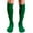 Green, variant on Unisex Knee High Sports Athletic Baseball Softball Socks, Green, Large, 1 Pair