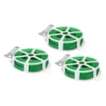 thumbnail image 1 of Uxcell 50M/164ft Cintas de torsión reutilizables de PE para jardín con cortador, paquete de 3 en verde, 1 of 1