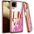 thumbnail image 1 of Kaleidio Case For Samsung Galaxy A12 5G [Quicksand Glitter] TPU Gel Slim Hybrid Skin Cover [Liquid Rose Gold Love], 1 of 1
